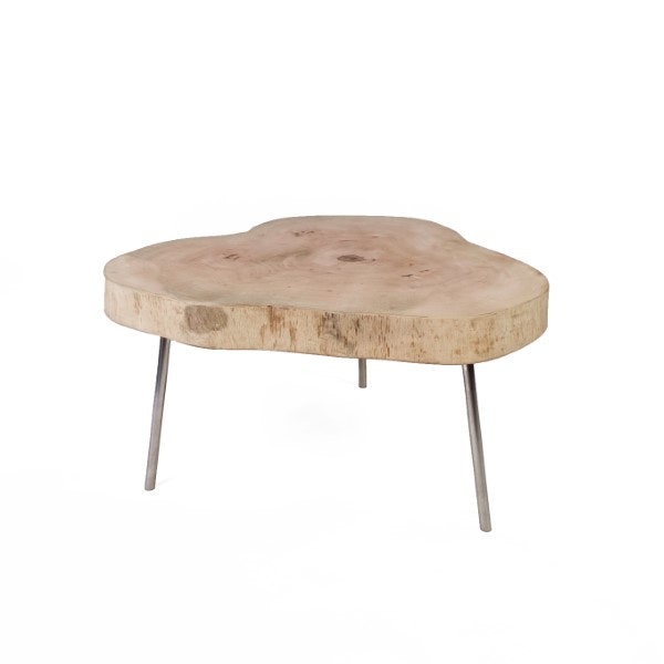 Design sofabord lavet af solid trærod - Homezan
