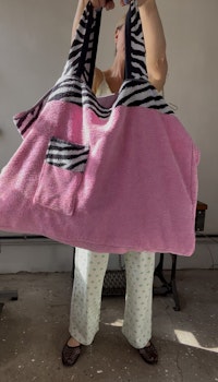 Big zebra tote bag