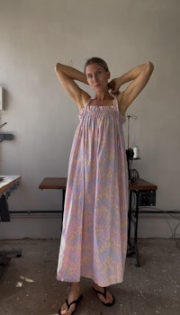 Dress with straps