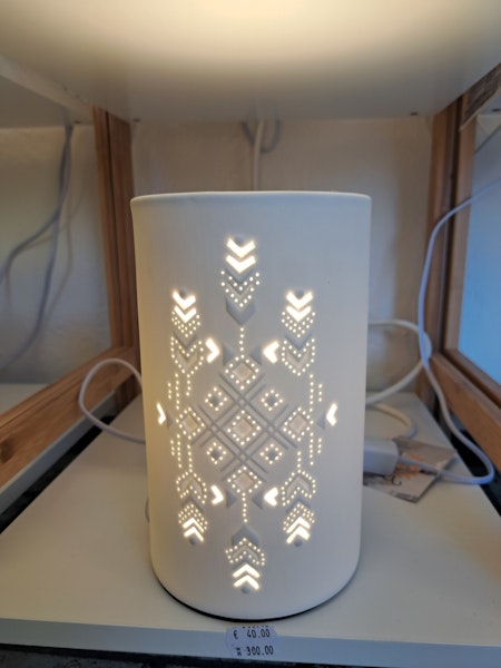 Porcelæn lampe "Grafik"