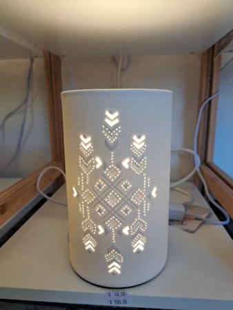 Porcelæn lampe "Grafik"