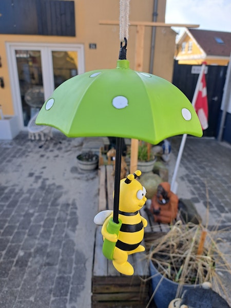 Bi med paraply