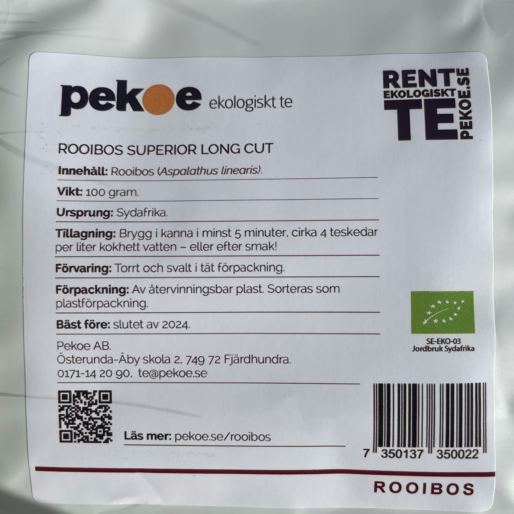 Pekoe Te Rooibos