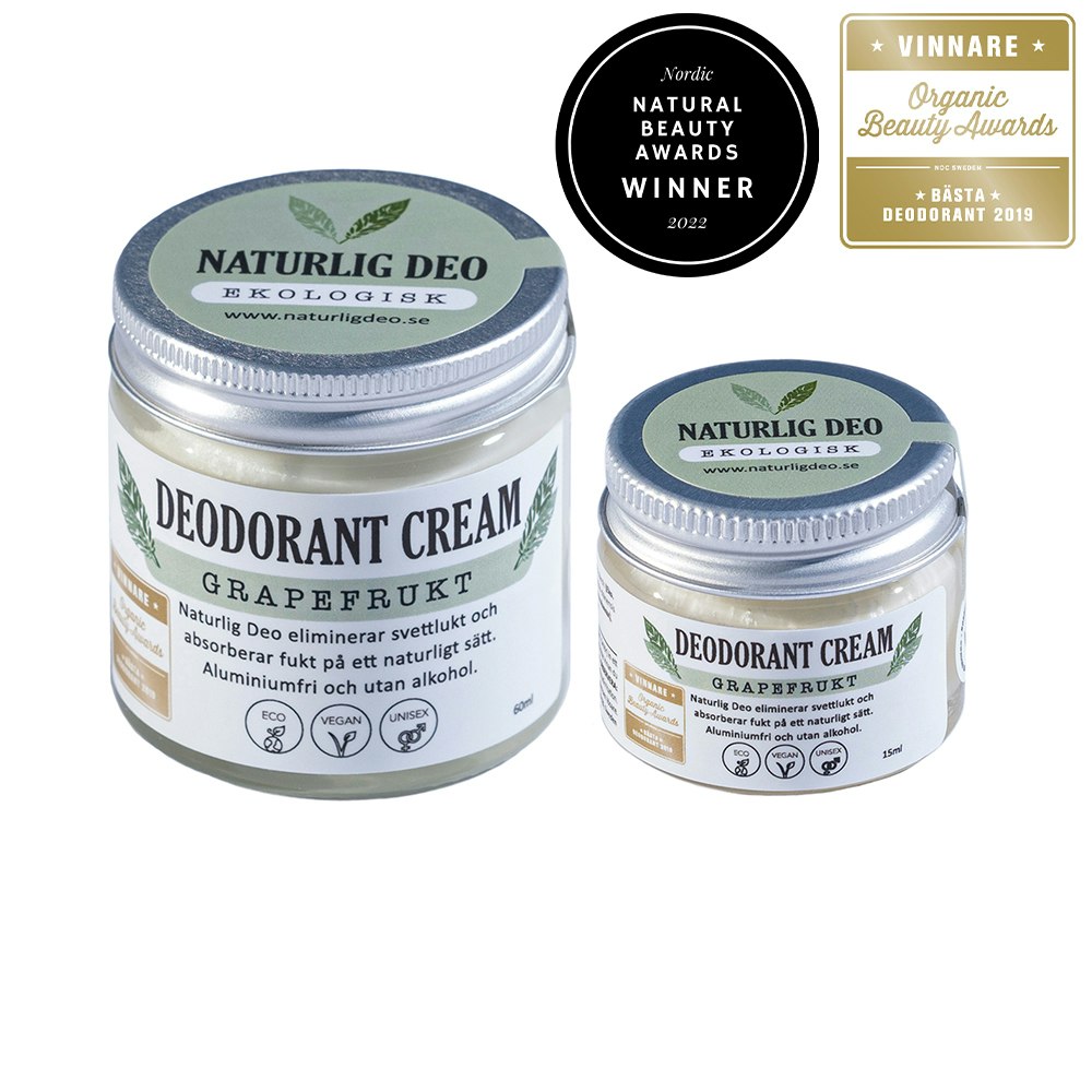 Naturlig Deo Ekologisk deodorant cream Grapefrukt