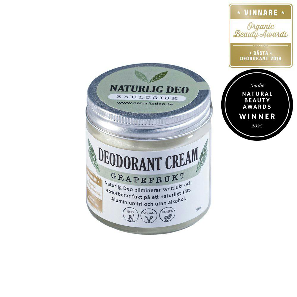 Naturlig Deo Ekologisk deodorant cream Grapefrukt