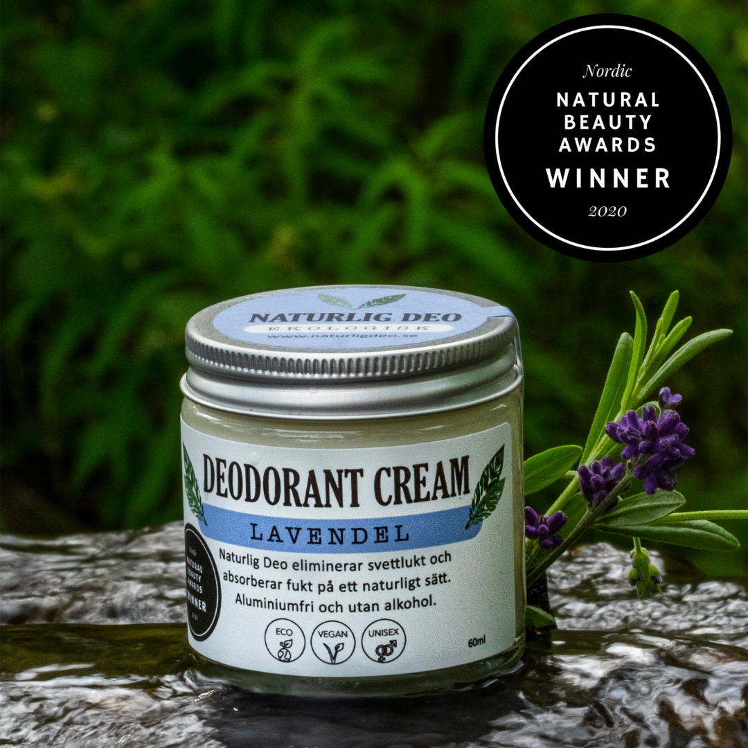 Naturlig Deo Ekologisk Deodorant Cream Lavendel
