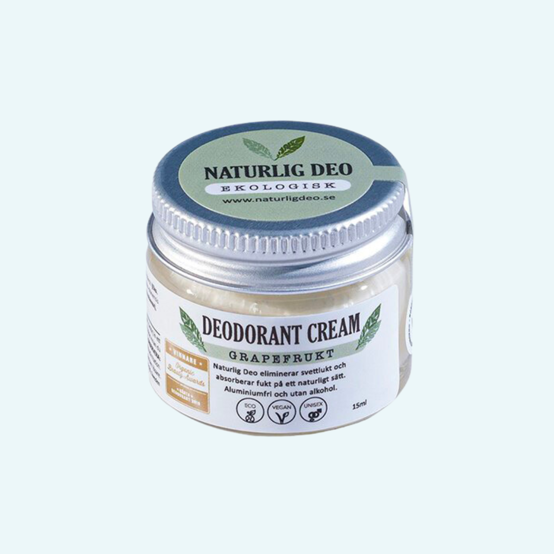 Naturlig Deo Ekologisk Deodorant Cream Grapefrukt