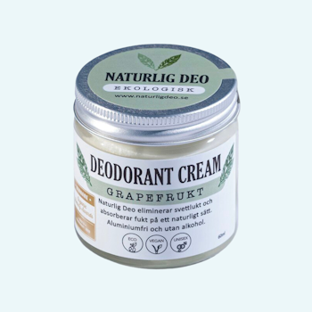 Naturlig Deo Ekologisk Deodorant Cream Grapefrukt