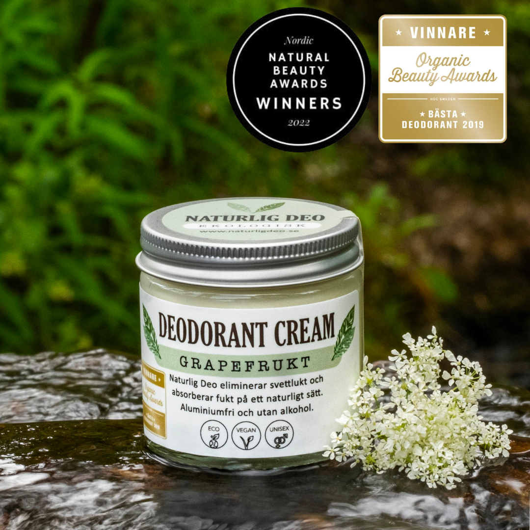 Naturlig Deo Ekologisk Deodorant Cream Grapefrukt