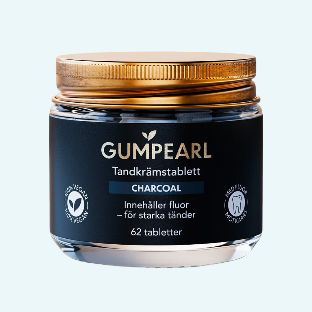 Gumpearl Tandkrämstabletter Charcoal 62st