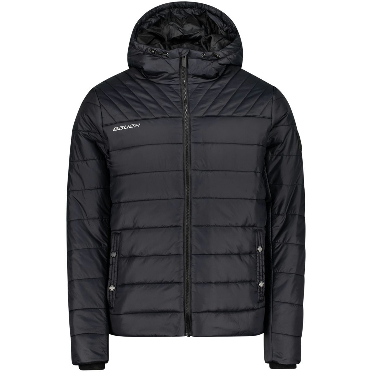 Bauer Hooded Puffer jkt, svart
