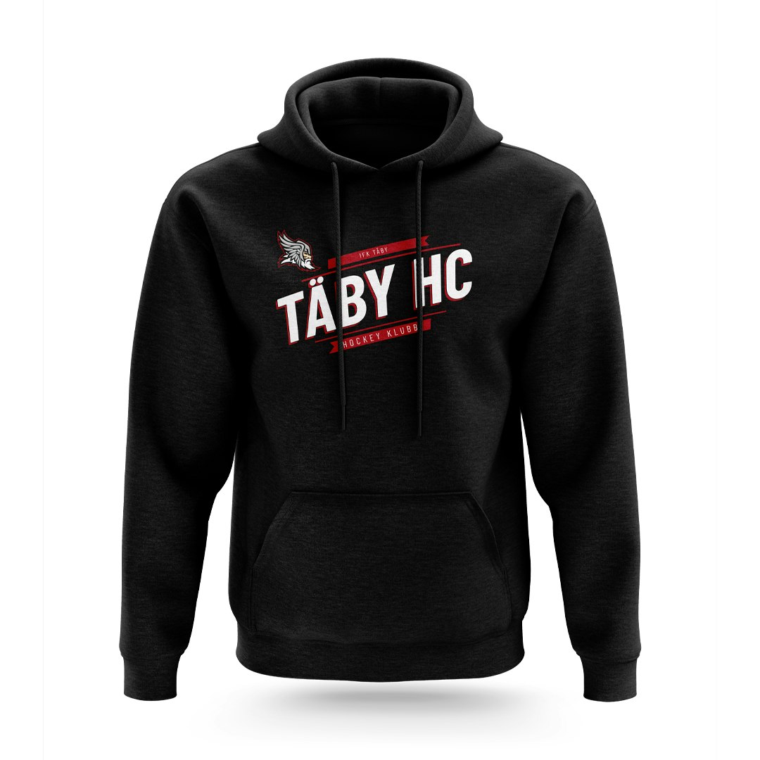 NYHET! Svart hoodie, THC