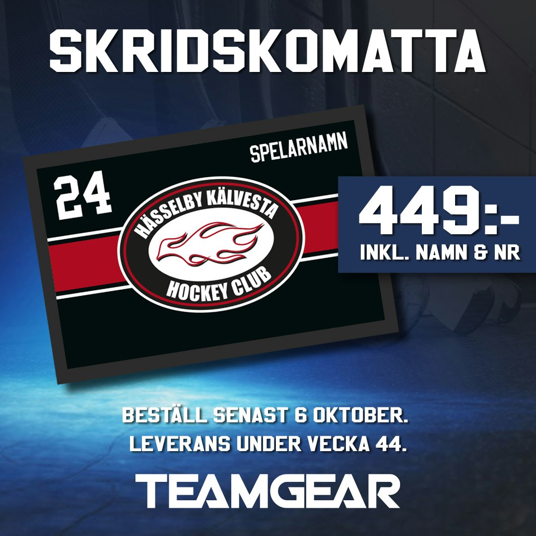 HKHC skridskomatta, OBS! sista beställningsdatum 6/10-24
