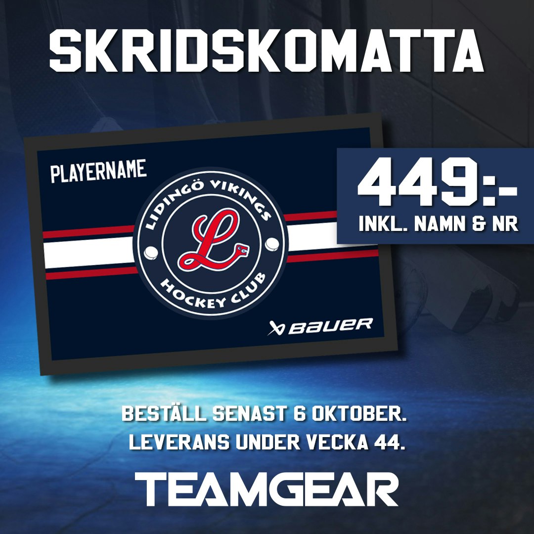 Lidingö skridskomatta, OBS! sista beställningsdatum 6/10-24