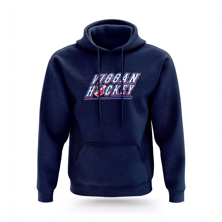 VIK hoodie, navy text logo