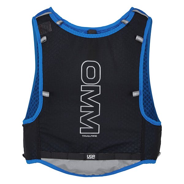 OMM TrailFire Vest + 2 x 350ml Flexi Flask Blue