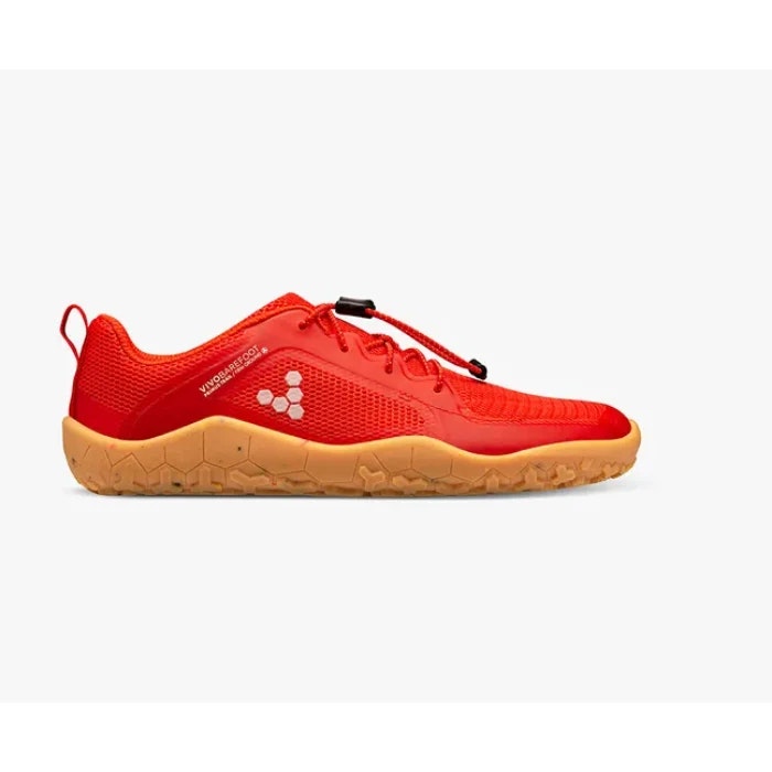 VivoBarefoot Juniors Primus Trail II FG Fiery Coral