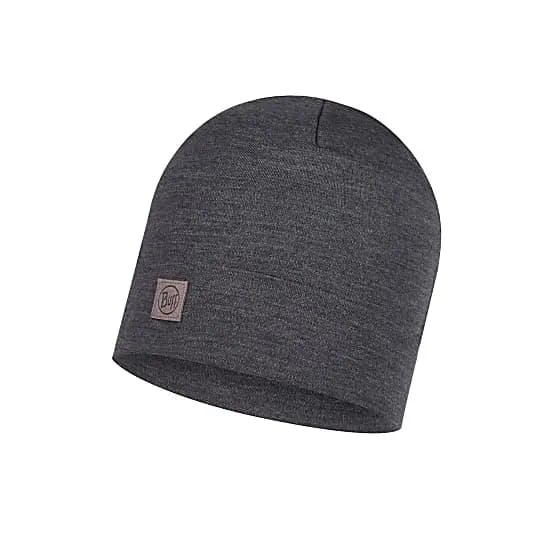 Buff Heavyweight Merino Wool Hat Loose Solid Grey