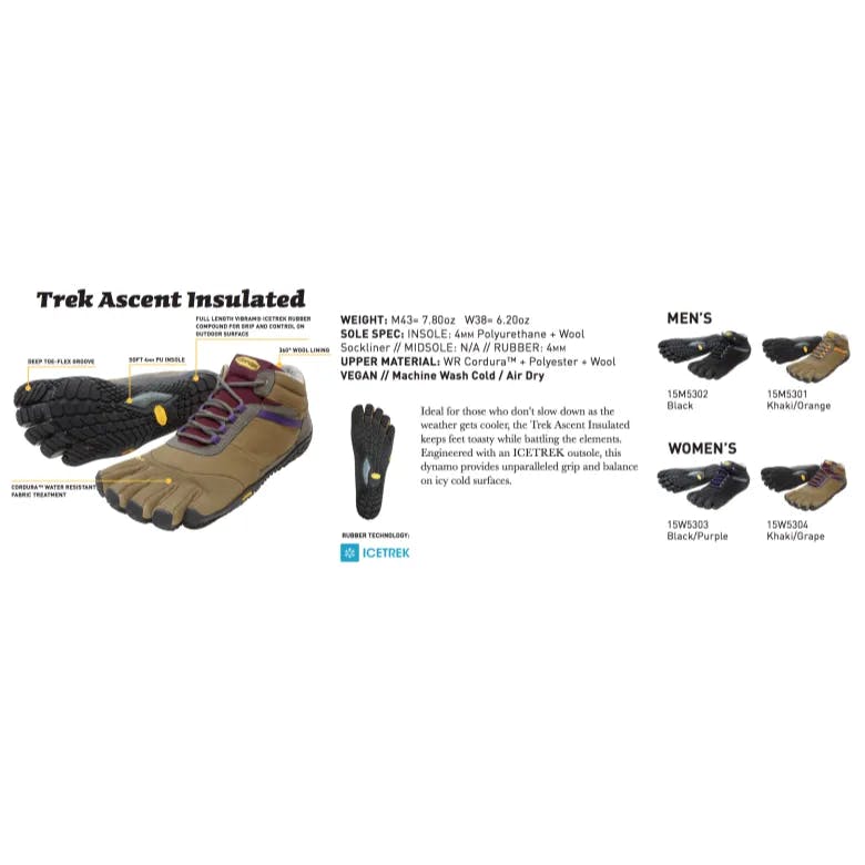 Vibram W FiveFingers Trek Ascent Insulated Winter