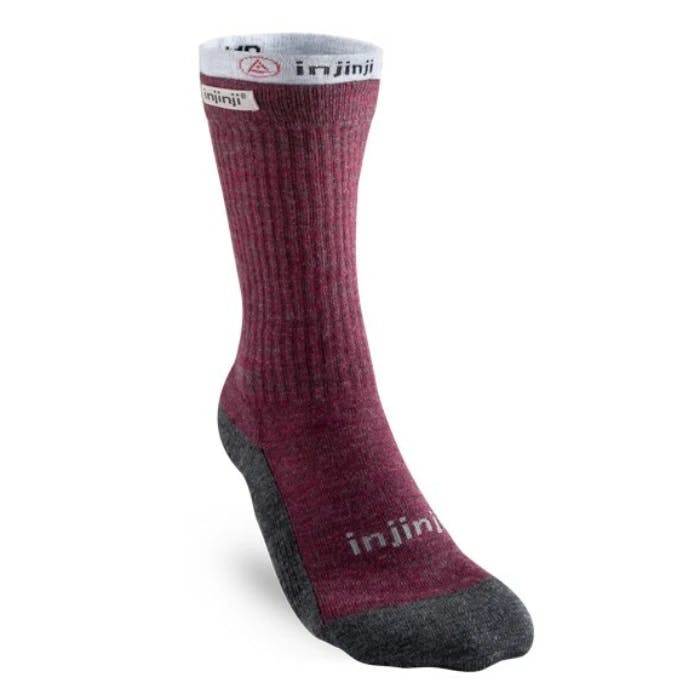 Injinji W Liner + Hiker Maroon/Heather Gray