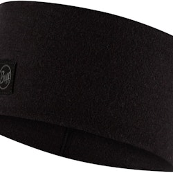 Buff Merino Wide Headband Solid Black