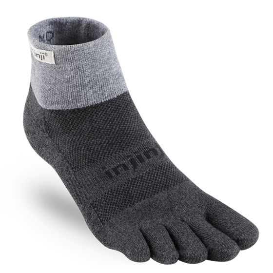 Injinji Trail Midweight Mini-Crew Granite