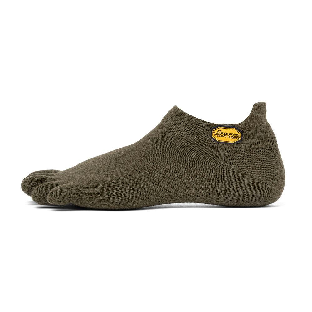 Vibram 5TOE Sock No Show Military Green