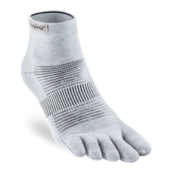 Injinji Run Lightweight Mini Crew Gray