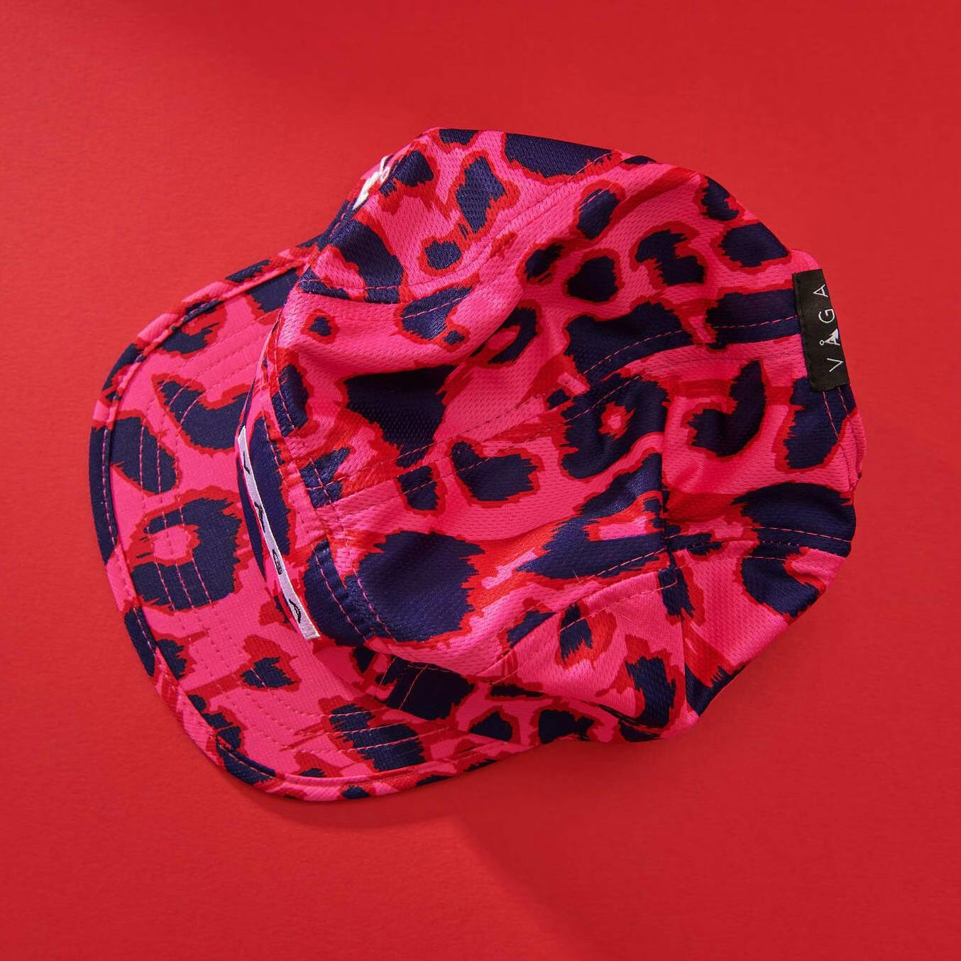 Våga Limited Edition Patterned Club Cap Neon Pink/Flame Red/Navy