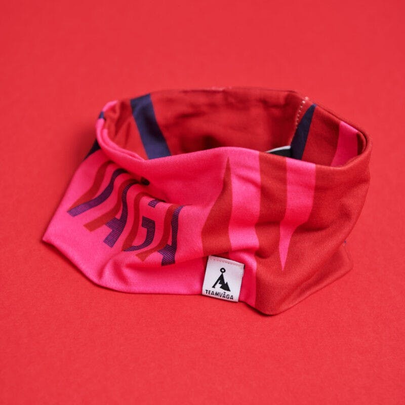 Våga Headband Neon Pink / Flame Red / Navy