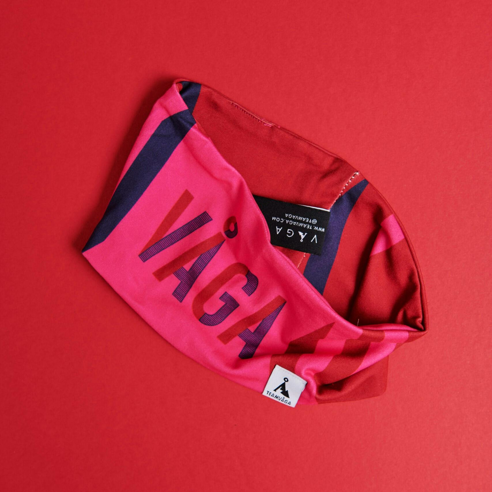 Våga Headband Neon Pink / Flame Red / Navy