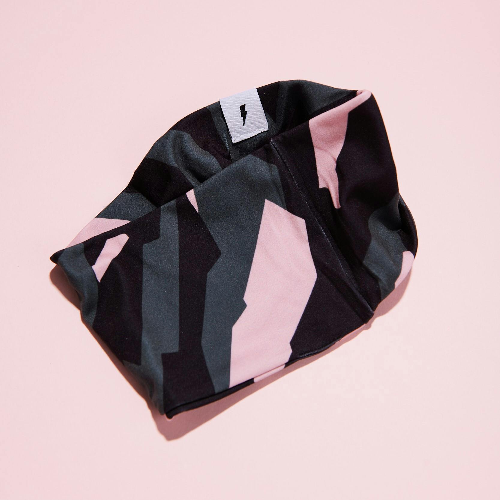 Våga Headband Black / Khaki Green / Pink