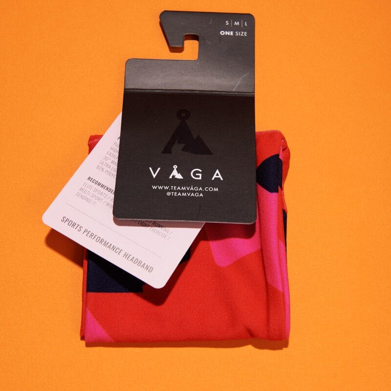 Våga Headband Flame Red / Poster Pink / Navy