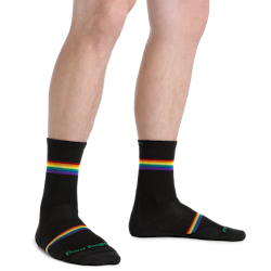 Darn Tough Men's Prism Micro Crew Lightweight Running Sock - Black
