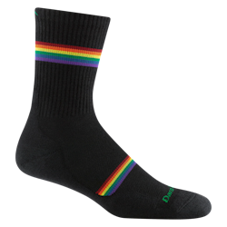 Darn Tough Men's Prism Micro Crew Lightweight Running Sock - Black