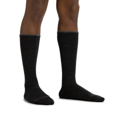 Darn Tough Men's The Standard Mid-Calf No Cushion Lightweight Lifestyle Sock - Black