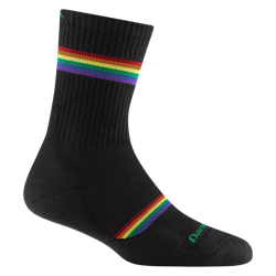 Darn Tough Women's Prism Micro Crew Lightweight Running Sock - Black