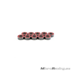 ULTIMATE RACING - 6x10x3mm "Hs" Rubber Sealed Bearing Set (10pcs)