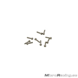 ULTIMATE RACING - M2x12mm Cap Head Screws (10pcs)