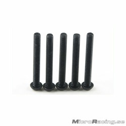 KYOSHO - M3x25mm Button Head Screws, Hex (5pcs)