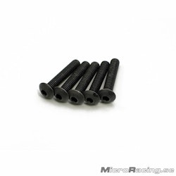 KYOSHO - M4x20mm Button Head Screws, Hex (5pcs)