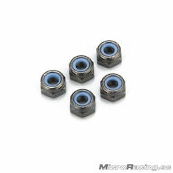 KYOSHO - M3x3.3mm Nut, Black, Steel (5pcs)