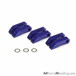 KYOSHO - Aluminum Clutch Shoe Set, 3 Shoe Type, Blue (3pcs)