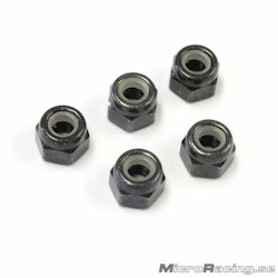 KYOSHO - M4x5.5mm Nut, Black, Steel (5pcs)