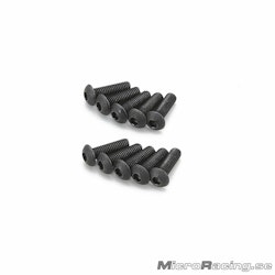 KYOSHO - M2x5mm Button Head Screws, Hex (10pcs)