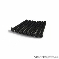 KYOSHO - M3x22mm Button Head Screws, Hex (8pcs)