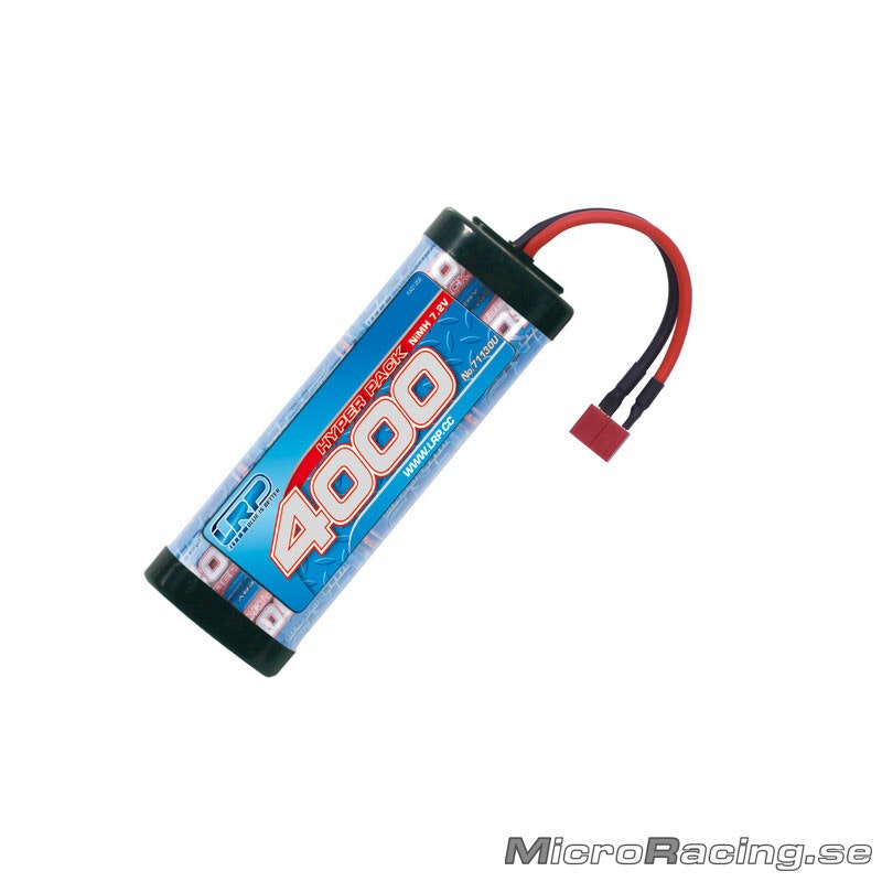 LRP - Battery NiMH, Stickpack, 6-cell, 7.2V/4000mAh (US-style connectors)