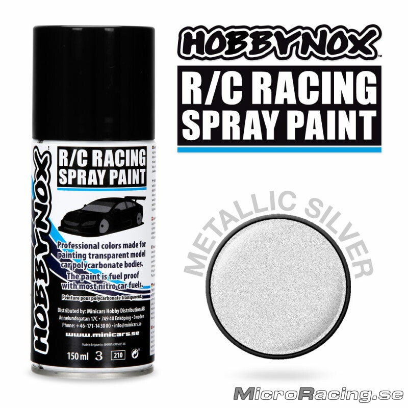 HOBBYNOX - Spray Paint -  Metallic Silver, 150ml