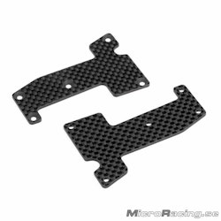 HB RACING - Woven Graphite Arm Covers, Front - D819