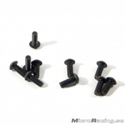 HB RACING - M3x8mm Button Head Screws (10pcs)